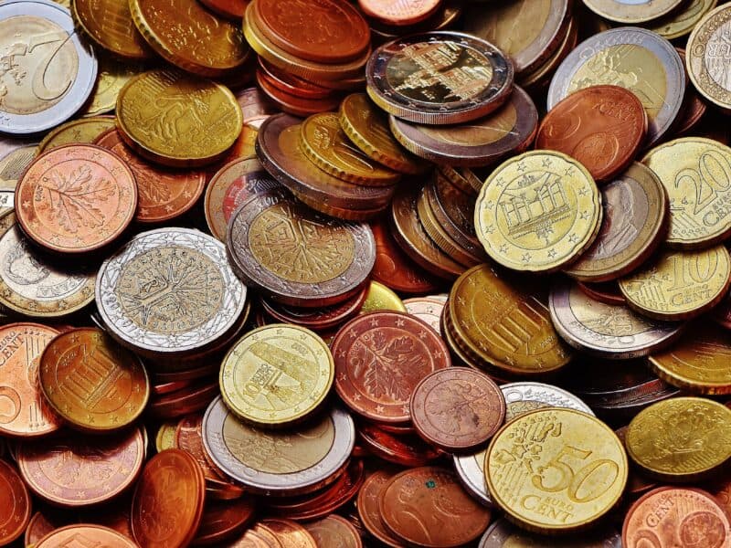Estonian company tax — euro coins