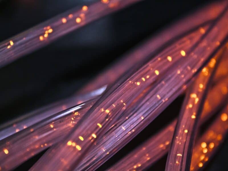 Fiber optic cables carrying data, illustrating the Estonian X-Road