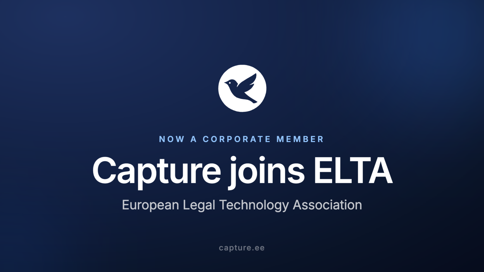 Capture Joins the European Legal Technology Association (ELTA)