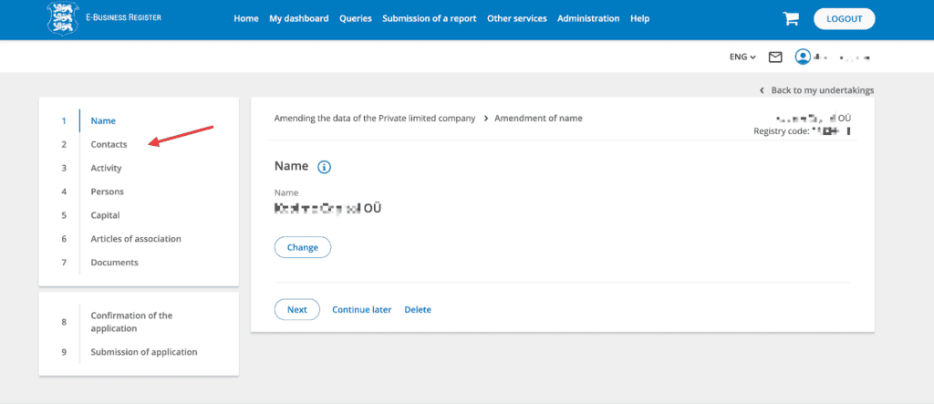 Step-by-step guide to changing your Estonian company address easily.